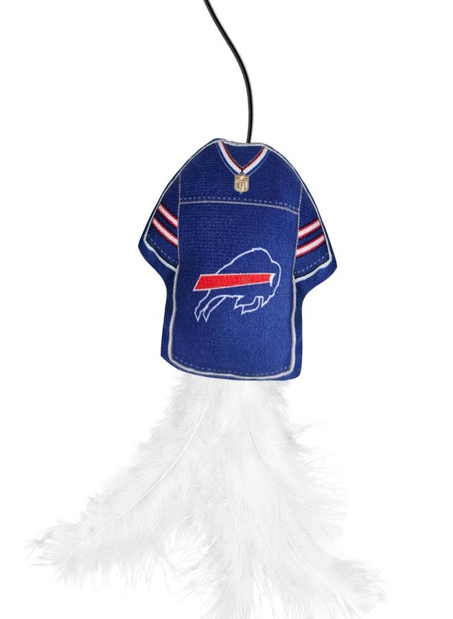 Pets First NFL Buffalo Bills Team Jersey Wand with CAT NIP, Cat Toy Jersey Shaped Plush Teaser Toy for Cats & Kittens - Interactive Pet Toy for Play & Exercise - Image 4